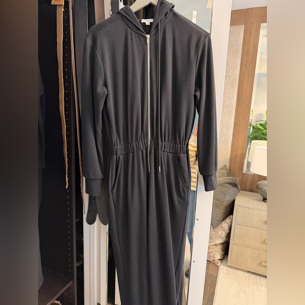 WeWoreWhat Black Zip up jumpsuit